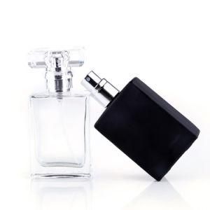 Wholesale Manufacturer 30ml 50ml 100ml Empty Clear Square Refillable Glass Spray Perfume Bottle