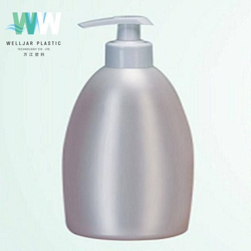 250ml Oval Shape Shampoo Bottle with Plastic Liquid Fluid Pump