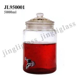 5000ml Big Glass Dispenser Jar with Tap and Lid