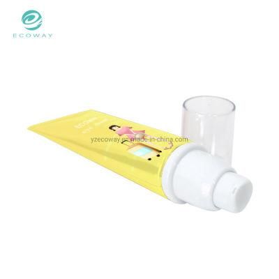 Eco Friendly Diameter 30cm Empty 50ml Soft Airless Pump Cosmetic Cream Packaging Round Tubes