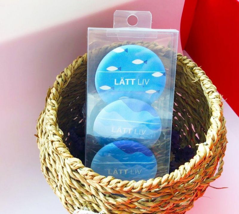 Clear Packaging Plastic Box cosmetic Box for Beauty Puff