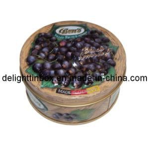 Cylindrical Candy Tin/Metal Box/Can (DL-RT-0135)