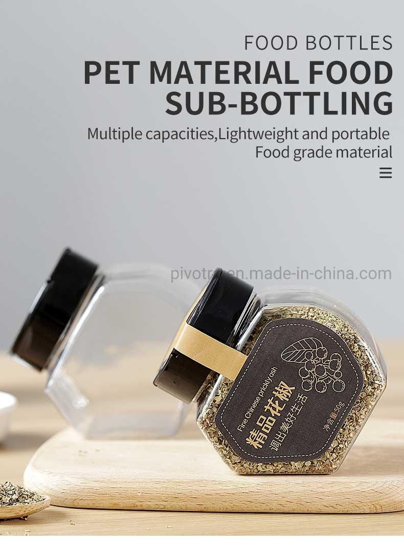 390ml Pet Plastic Salt and Pepper Shaker Bottles for Packing Spices Chili