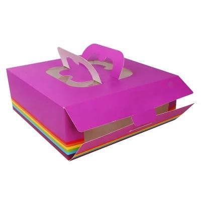 Custom Printing Birthday Cake Food Packing Gift White Cardboard Paper Box