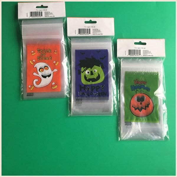 Trick or Treat Halloween Use Custom Printed LDPE Zipper Lock Bag for Holidays