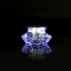 5g Shiny Purple Dimond Shape Eye Care Cream Jar