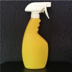 Customize Color 500ml Flat Shape Plastic HDPE Trigger Spray Cleaning Bottle