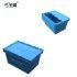 60L Hard Warehouse and Logistics Plastic Totes Stackable Plastic Moving Box