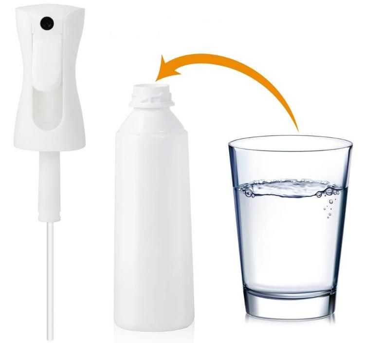 Custom 160ml 200ml 300ml Orange Plastic Hair Water Trigger Continuous Spray Bottles