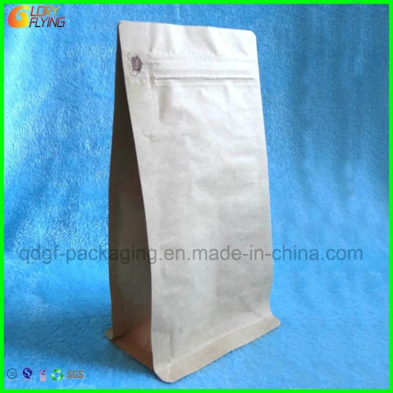 Flat Bottom Zipper Bag with Valve for Packing Diatom Ooze/Plastic Bag