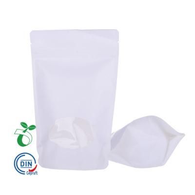 Cp01b Custom Printed Laminating Clear Empty Biodegradable Plastic Tea Coffee Pouch Bag