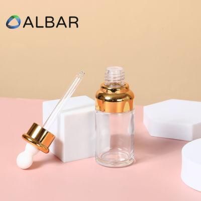 Clear Frosted Amber Colorful Glass Bottles with Bamboo Caps Glass Dropper