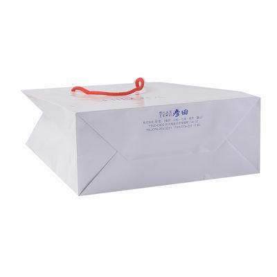 Factory Sale Custom Logo Printed Handle Folding Kraft Paper Bag