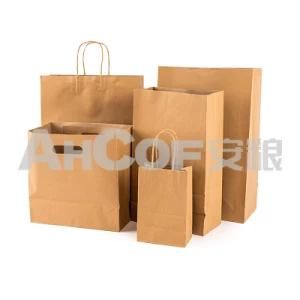 Twist Handle Fastfood Takeout Kraft Paper Bags