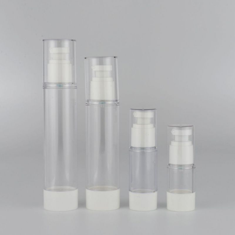White in Stock 15ml 30ml 50ml Mini Atomizer White Head Mist Airless Spray Bottle Packaging Cosmetic Airless Pump Bottle