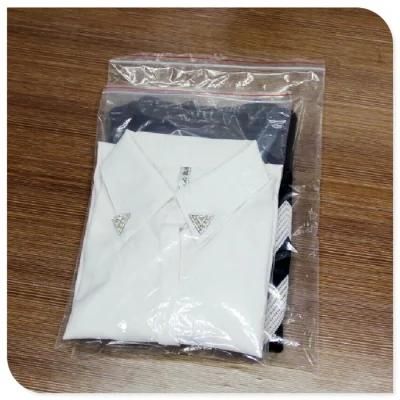 Reusable Custom Clear Packaging Bags Zip Lock Frosted Zipper Clothing Zip Lock Bag