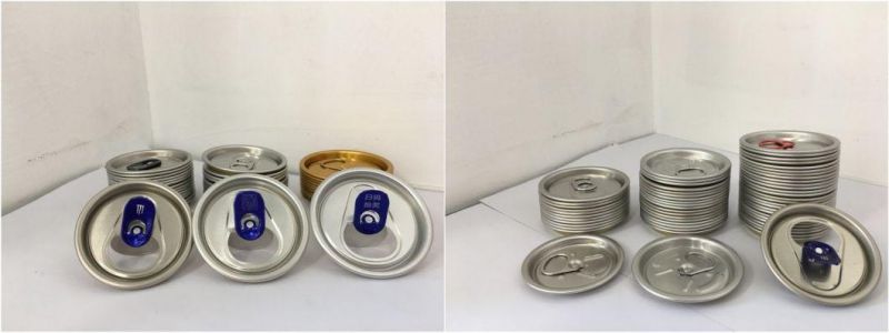 Easy Open Aluminum Can Lids Pop Top Lids 206