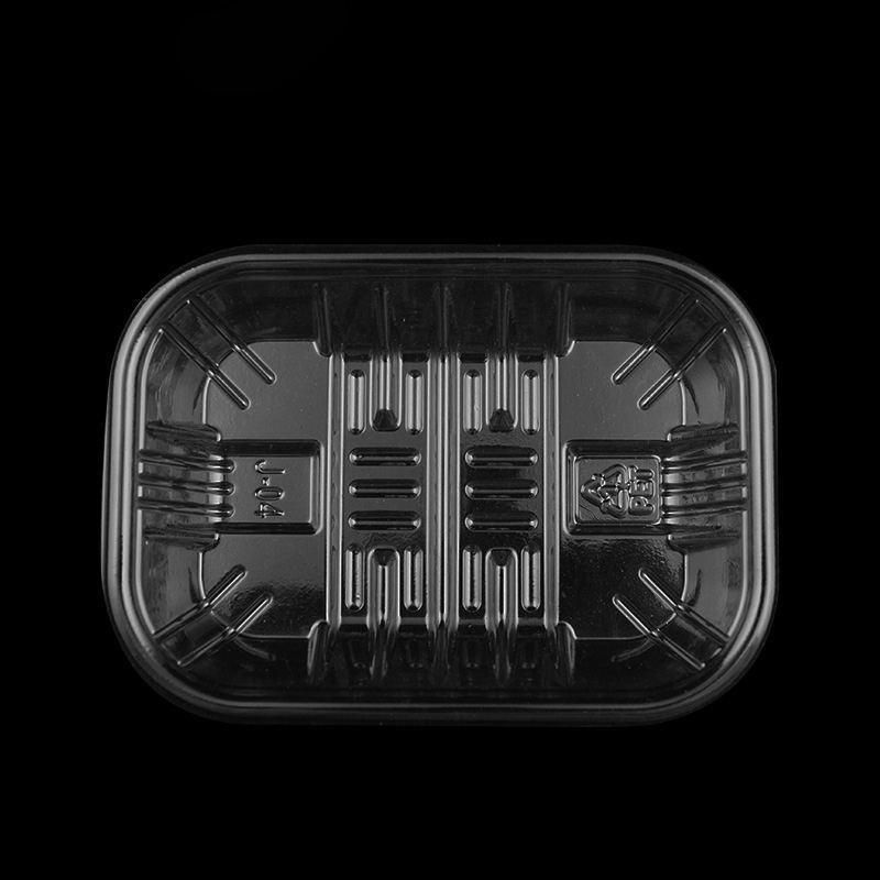 Rectangular container transparent clamshell packaging plastic dry fruit box mushroom packing tray