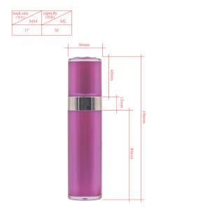 50ml Plastic as Luxury Embossed Airless Bottle Cosmetic Packaging