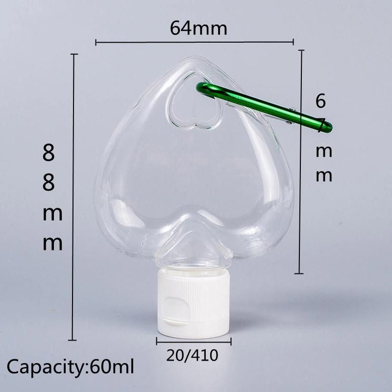 60ml Plastic Flip Top Cap Bottle Forcosmetic Use
