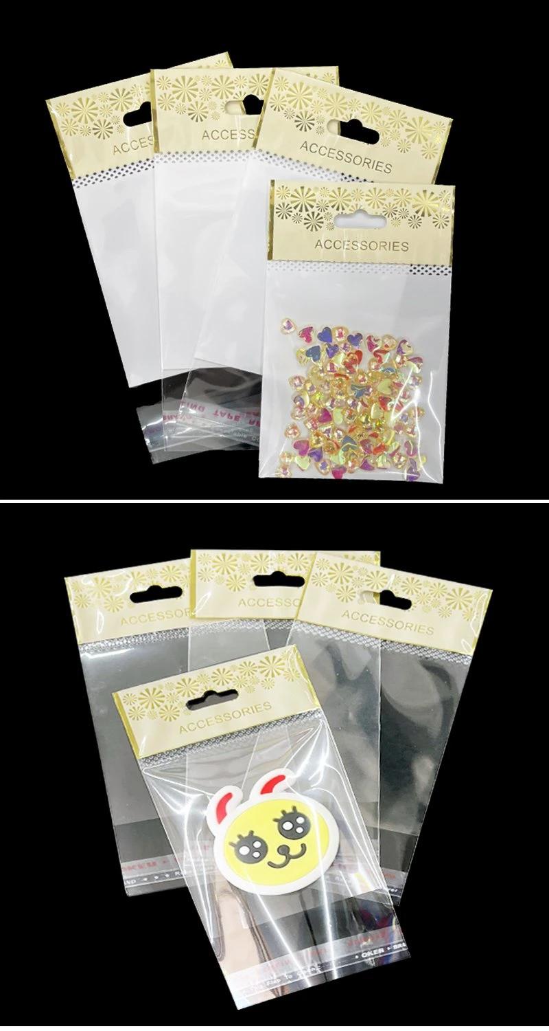 OPP Bag for Earrings with Self Adhesive Seal Tape
