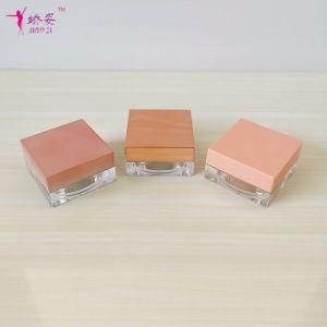 15g PS Square Shape Loose Powder Jar for Skin Care Packing