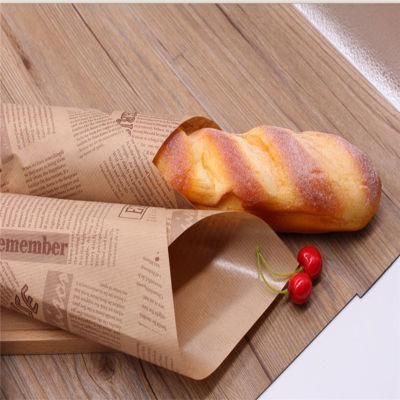 Kraft 50 GSM Grease Resistant Deli Burrito Wrapping Supplier Paper