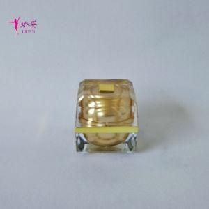 8g Square Shape Acrylic Cream Jars with Top Flat for Skin Care Packing