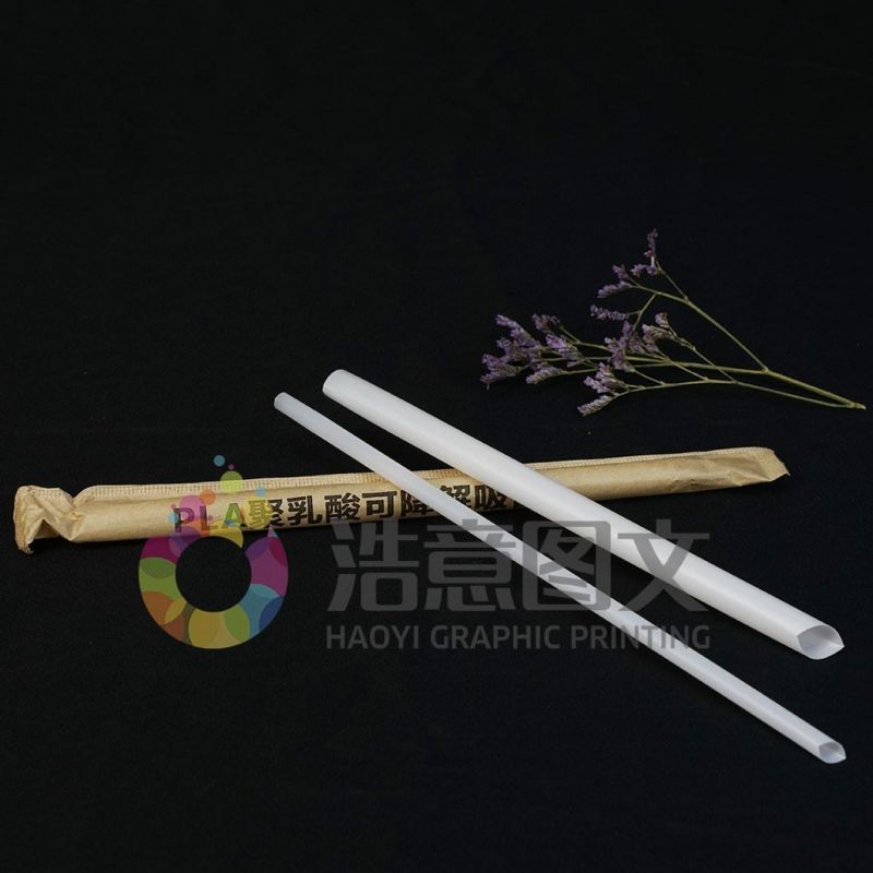 China Wholesale Company Disposable Juice Tip Transparent Plastic Straw Packaging