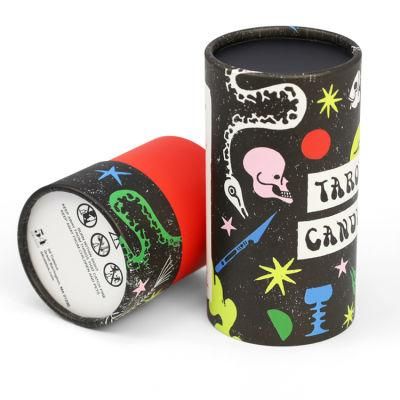 Firstsail Fashion Print Paper Tube Canister Toy Gift Cosmetic Perfume Glass Paper Cylinder Packaging