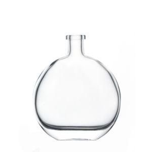 Wholesale Safe Portable Empty Clear Round Smooth Glass Water Bottle 350ml