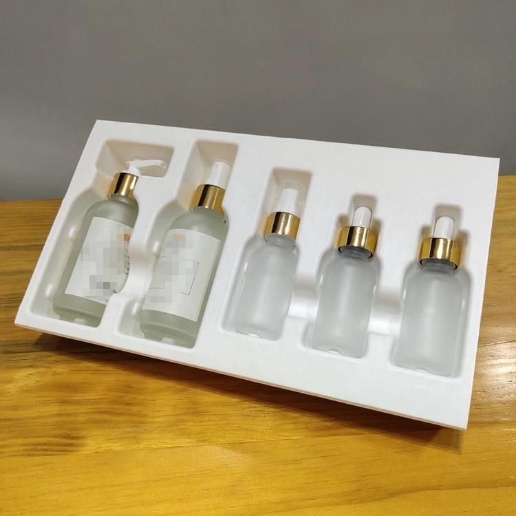 Custom Cosmetic Perfume Bottle Molded Pulp Paper Tray