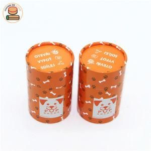 Custom Design Biodegradable Food Grade Aluminum Foil Cylinder Dog Cat Food Packaging