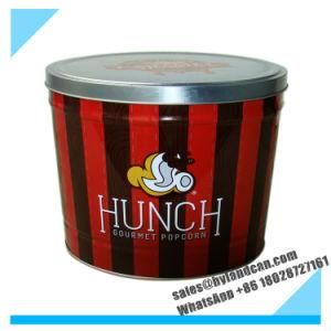 2gallon Metallic Tin Can_Bucket for Packaging Popcorn