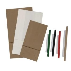 Eco-Friendly Takeaway Food Takeout Brown Kraft Paper Bag with Tin Tie