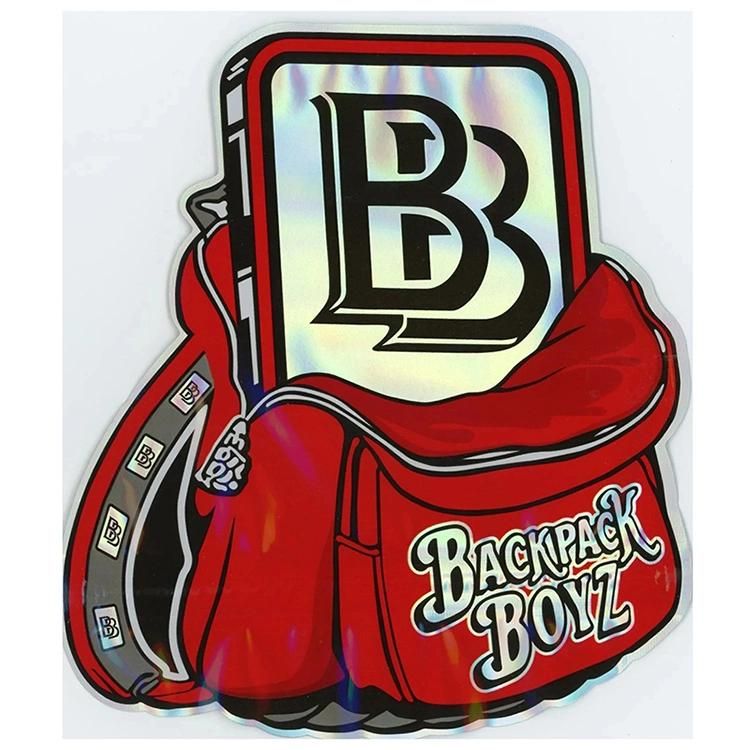 Wholesale Backpack Boys Uniquely Shaped Edible Mylar Bag 1/8 Oz Foil Resealable Pouches with Ziplock Packaging Baggies