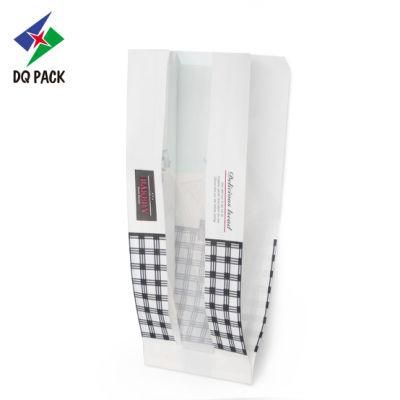 Dq Pack Kraft French Baguette Bread Loaf Paper Packaging Bag Plastic Bread Bags Paper Bag with Window