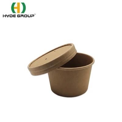 8oz/12oz/16oz/26oz Disposable Kraft Paper Soup Cups Food Packaging Paper Cups for Takeaway