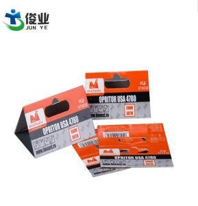 Custom-Made Blister Color Tag UV Blister Paper Card Hot Stamping PVC Tag