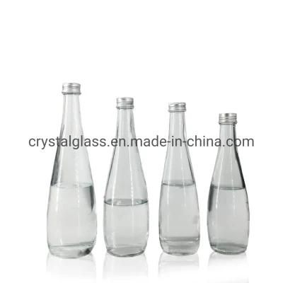 Spring Water Glass Beverage Bottle with Long Neck 330ml 500ml Free Sample