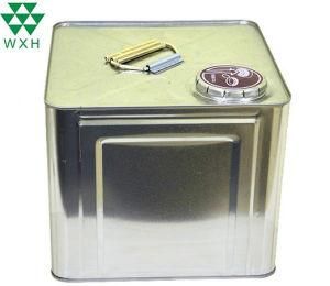 10L Customized Tin Cans Paint Coating Used Metal Square Can