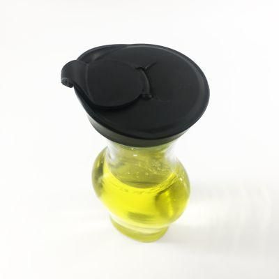 300ml 1L Glass Juice Jar Bottle in Clear with Black Lid