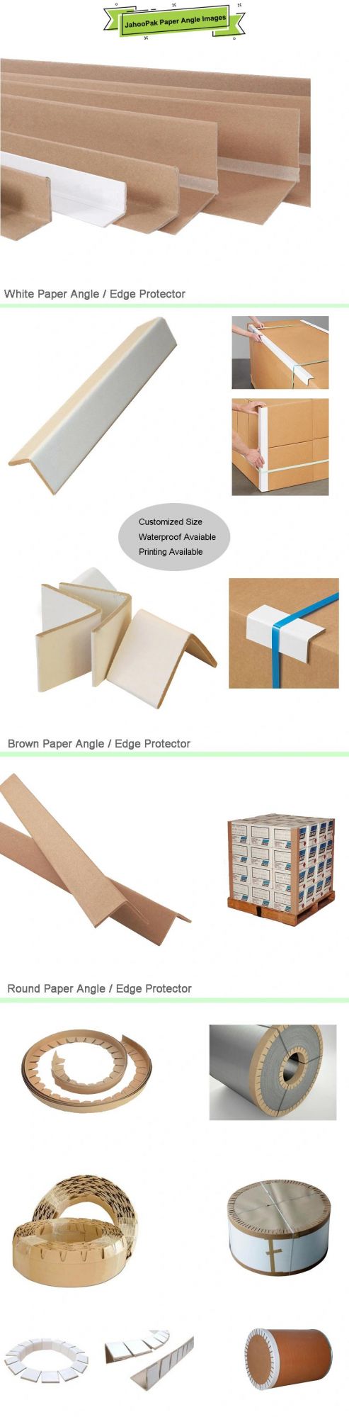 Wholesale Custom L-Shape High Strength Kraft Paper Edge Corner Protector