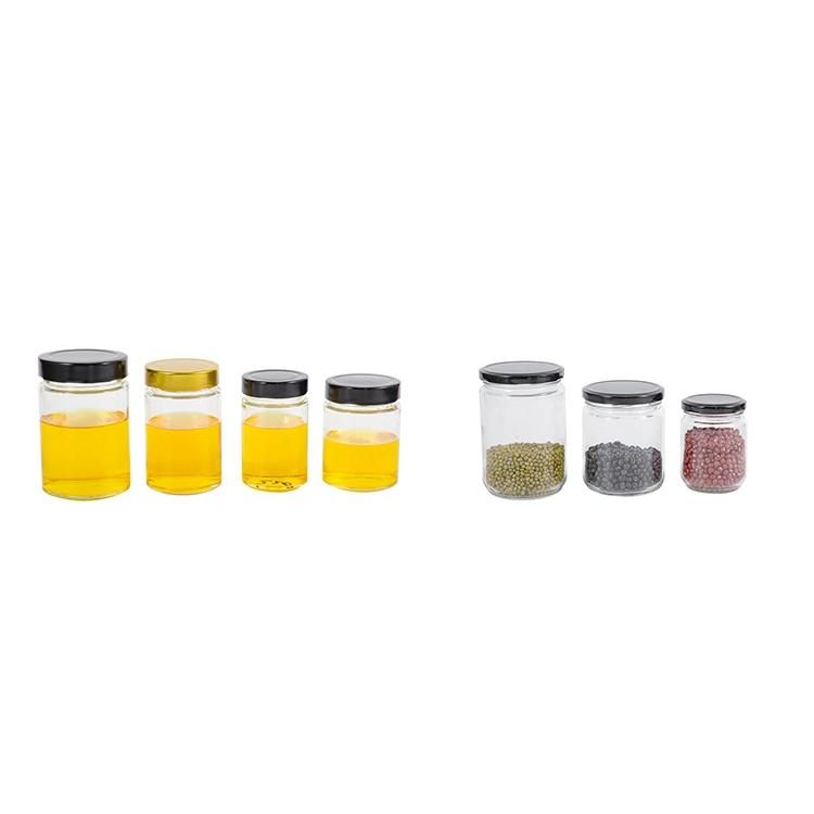 400ml 13 Oz Food Packaging Jar Hexagon Honey Glass Jar with Lid