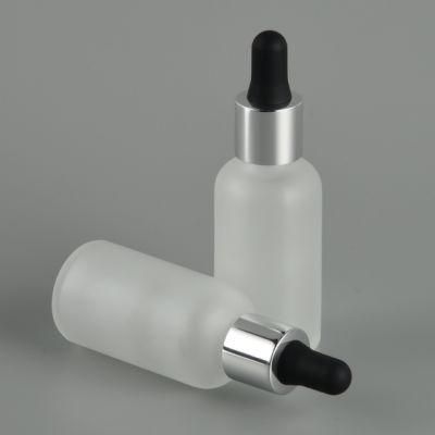 Cosmetic Packaging Factory Supply Aluminum Dropper with Glass Bottle