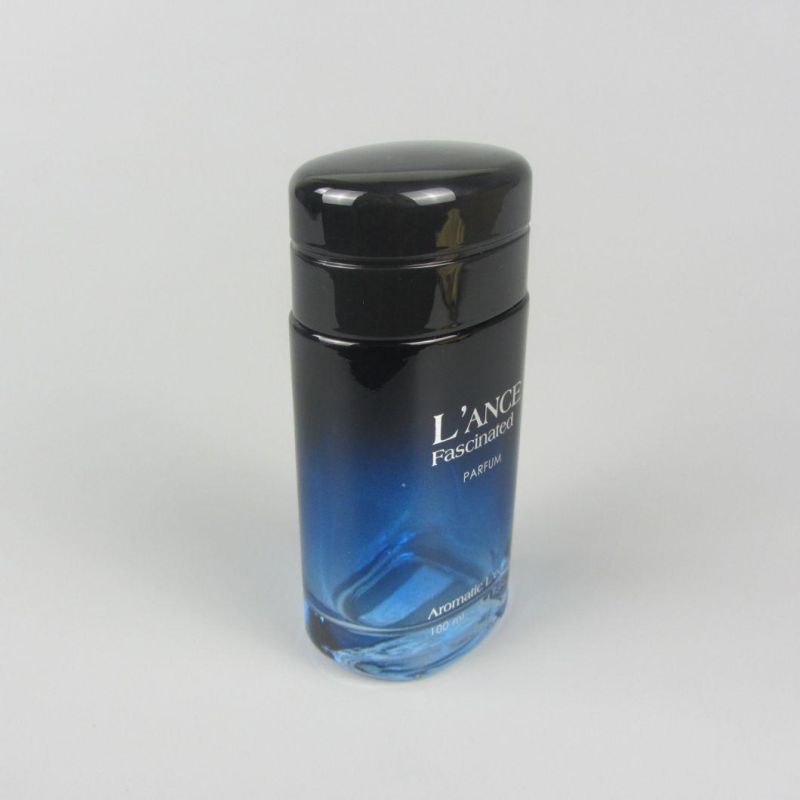 Crimp Cylinder Round Glass Empty Perfume Spray Bottle with Cap