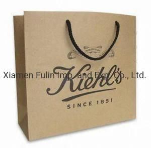 Customized Brown Printing Logo Gift Packaging Art Paper Bag
