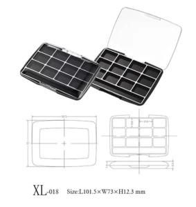 Luxury Makeup Packaging Square Magnetic Matte Eyeshadow Box Packaging for Makeup