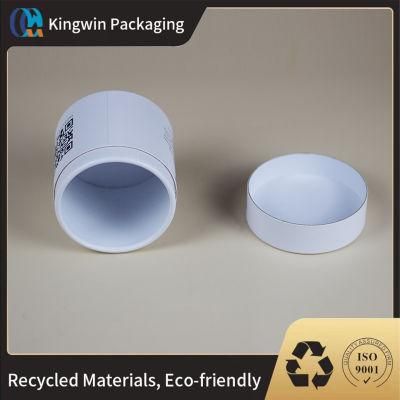 Round Food Grade Canisters Paper Cardboard Packaging with Lid Paper Tube for Protein Powder Coffee Bean Loose Tea Food Product