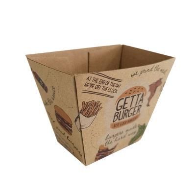 Custom Disposable Corrugated Paper Packaging Box for Hamburger